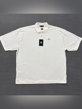 NWT Tiger Woods Grande Pines Logo White Polo Shirt Men’s Size XXL